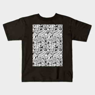 Doodle mushrooms Kids T-Shirt